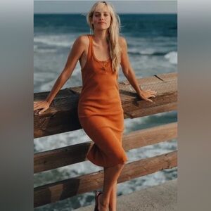 NWOT THE NORMAL BRAND MIDI DRESS, SIZE XS